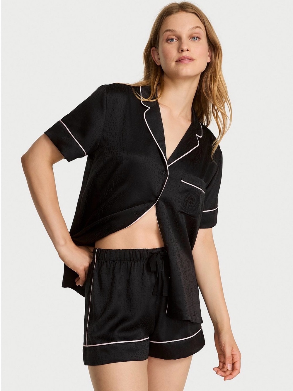 Victoria Secret Satin Pajama Set! New